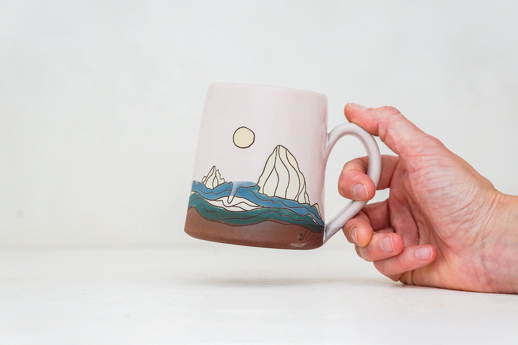 W Teton mug in Pink