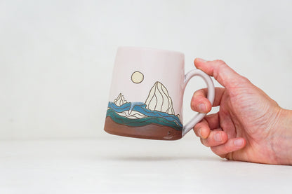 W Teton mug in Pink
