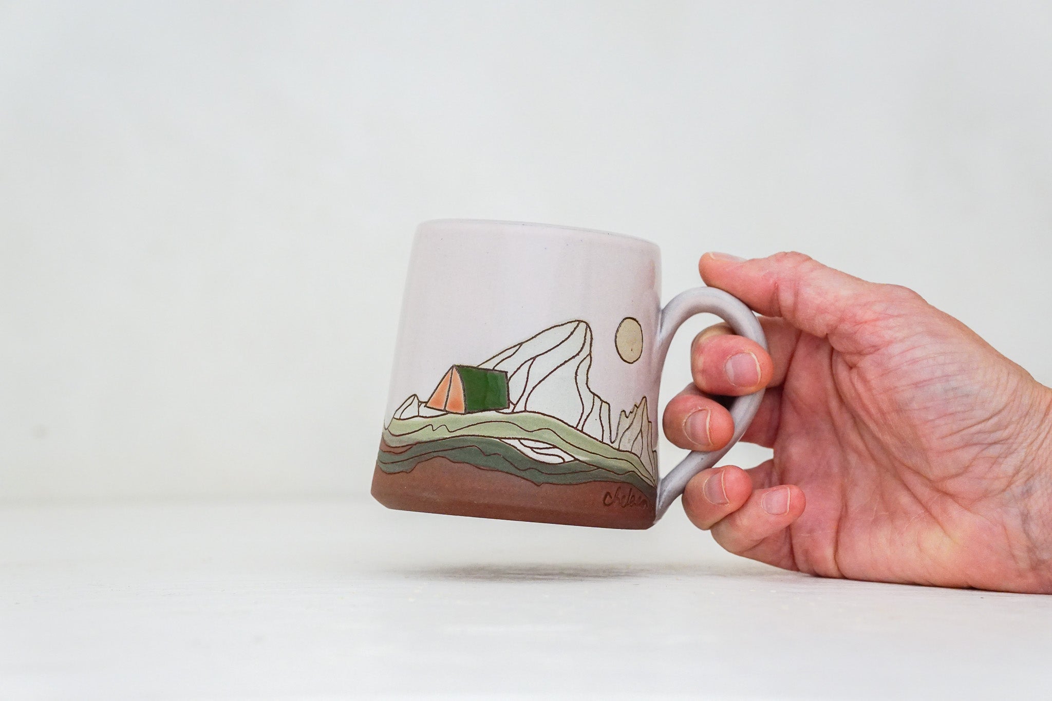 E Teton Camp mug in Pink