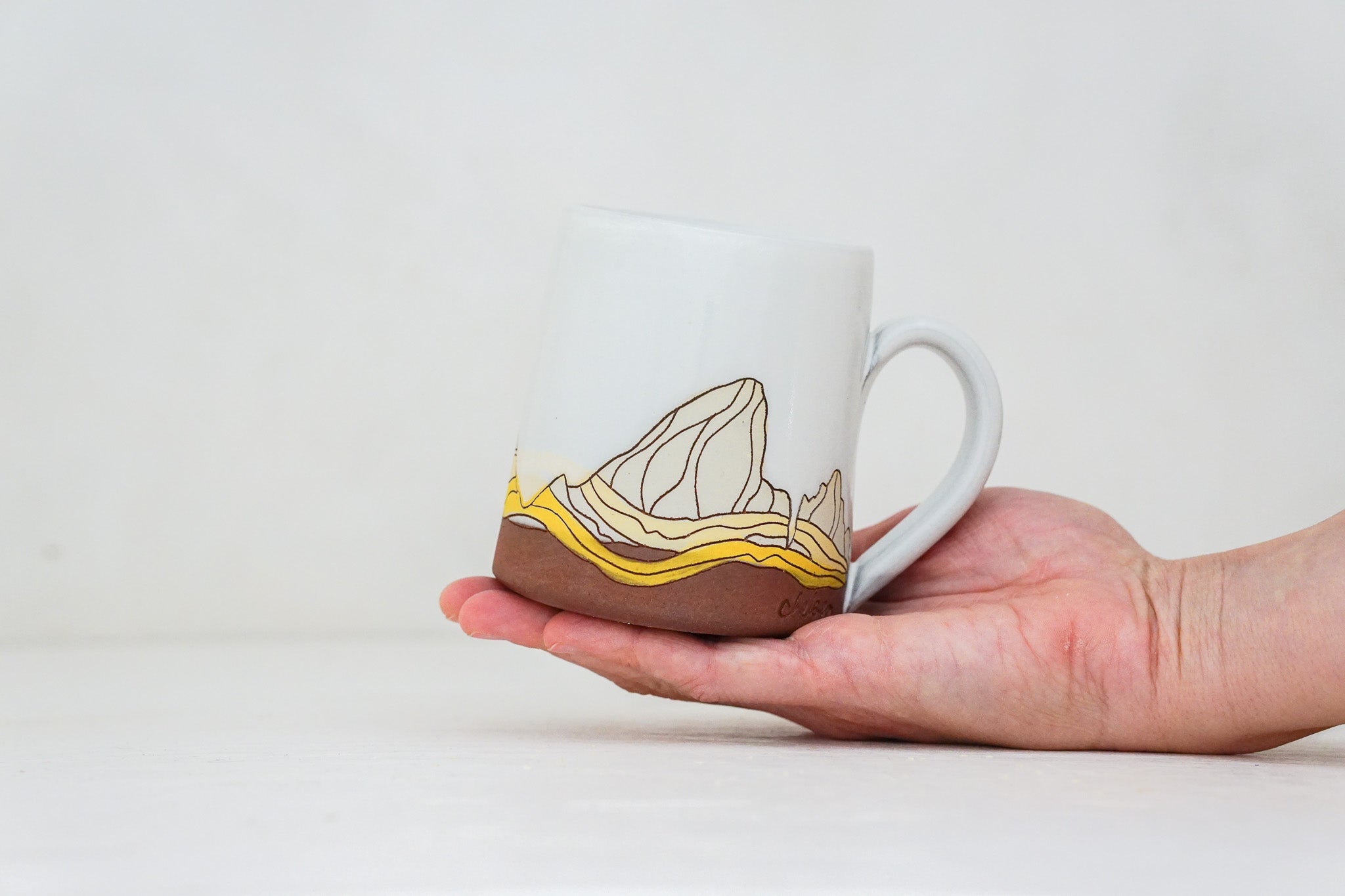 E Teton mug in White