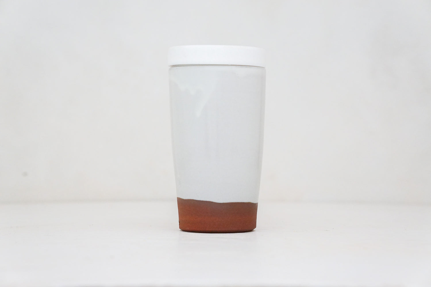 Lil Yellow Flower Travel Cup in White