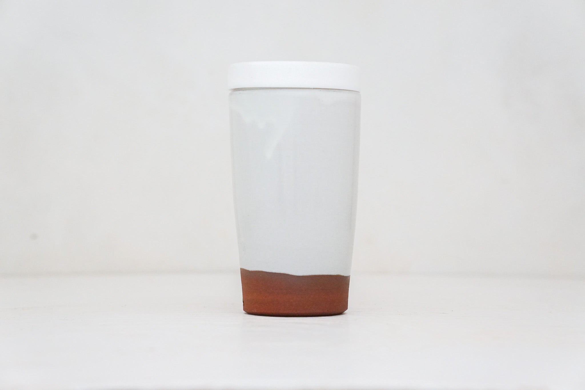 Lil Yellow Flower Travel Cup in White