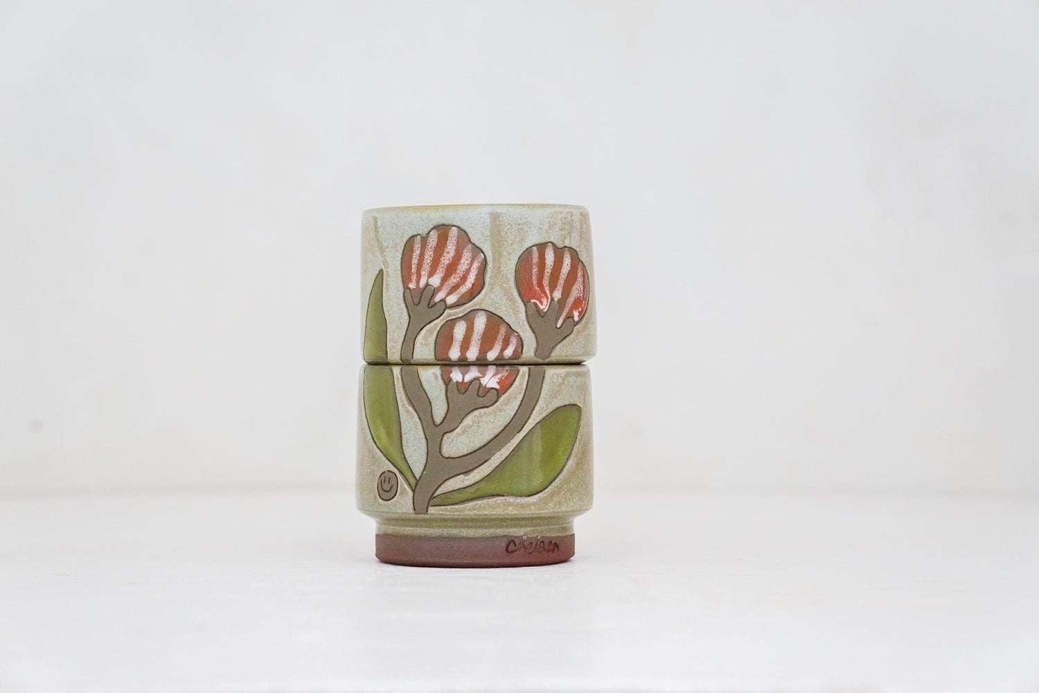 Flower POWer double stack in Sage