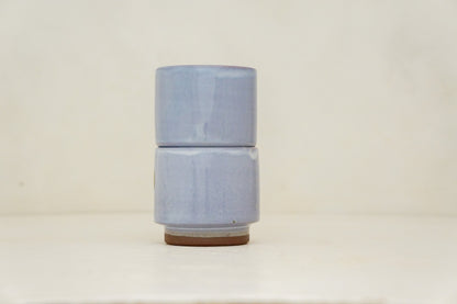 Hello flower double stack cups in White
