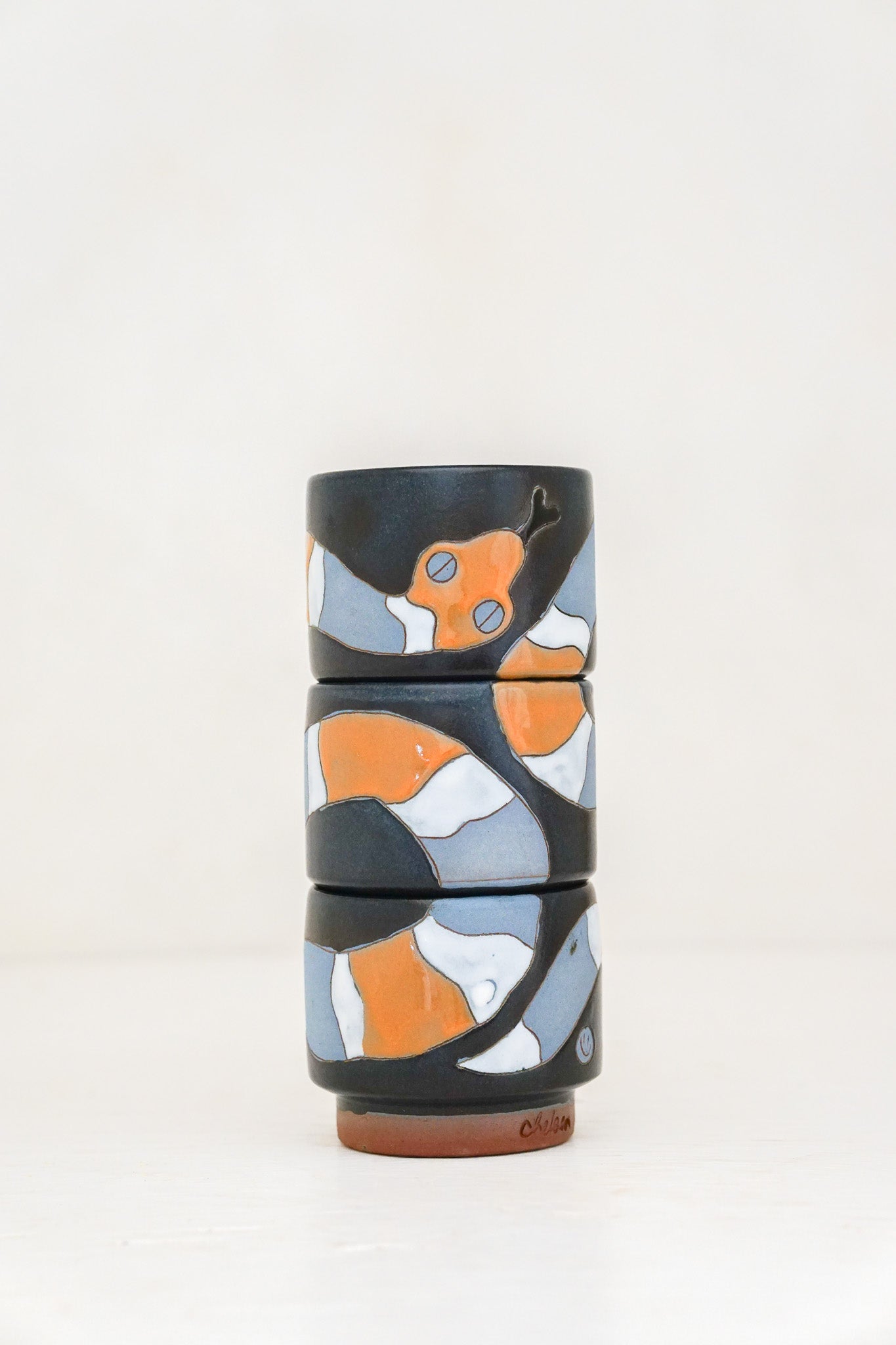 Striped Snake cups in Darby*