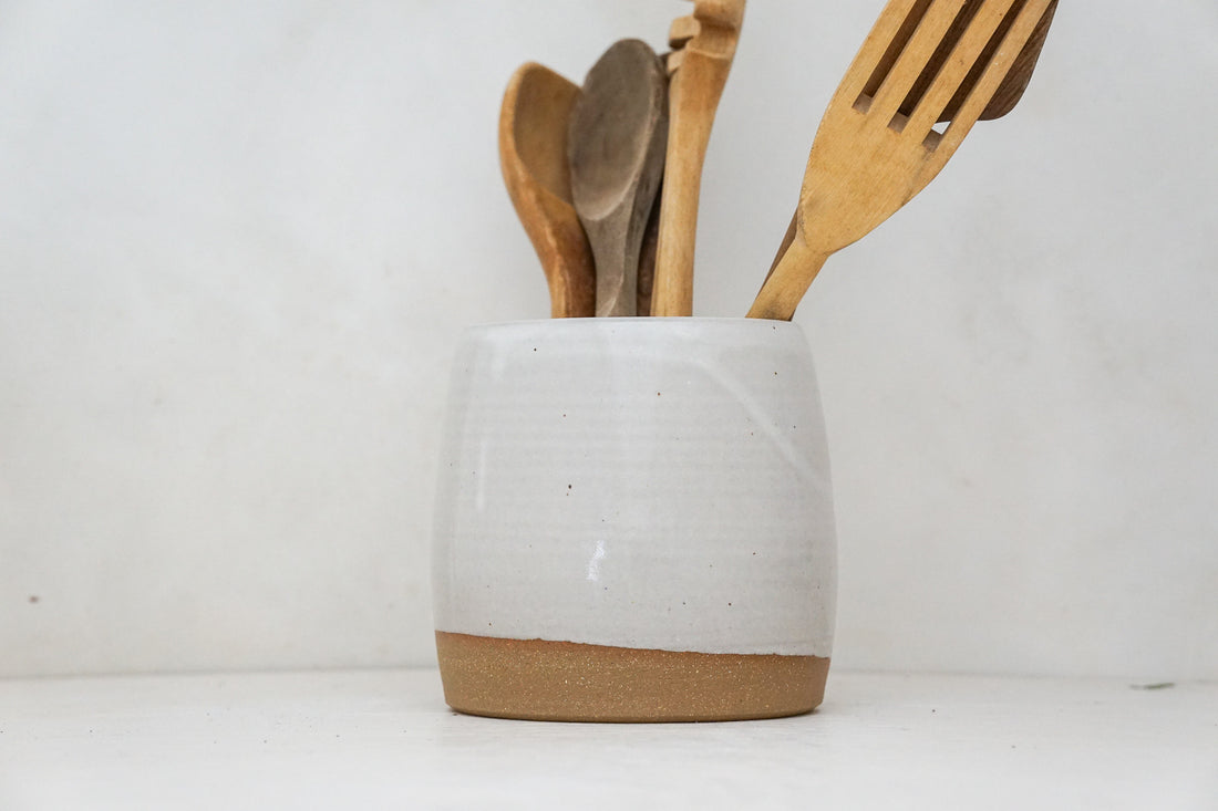 White Utensil Holder*