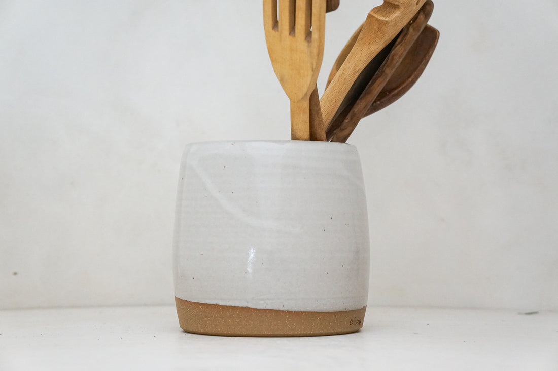 White Utensil Holder*