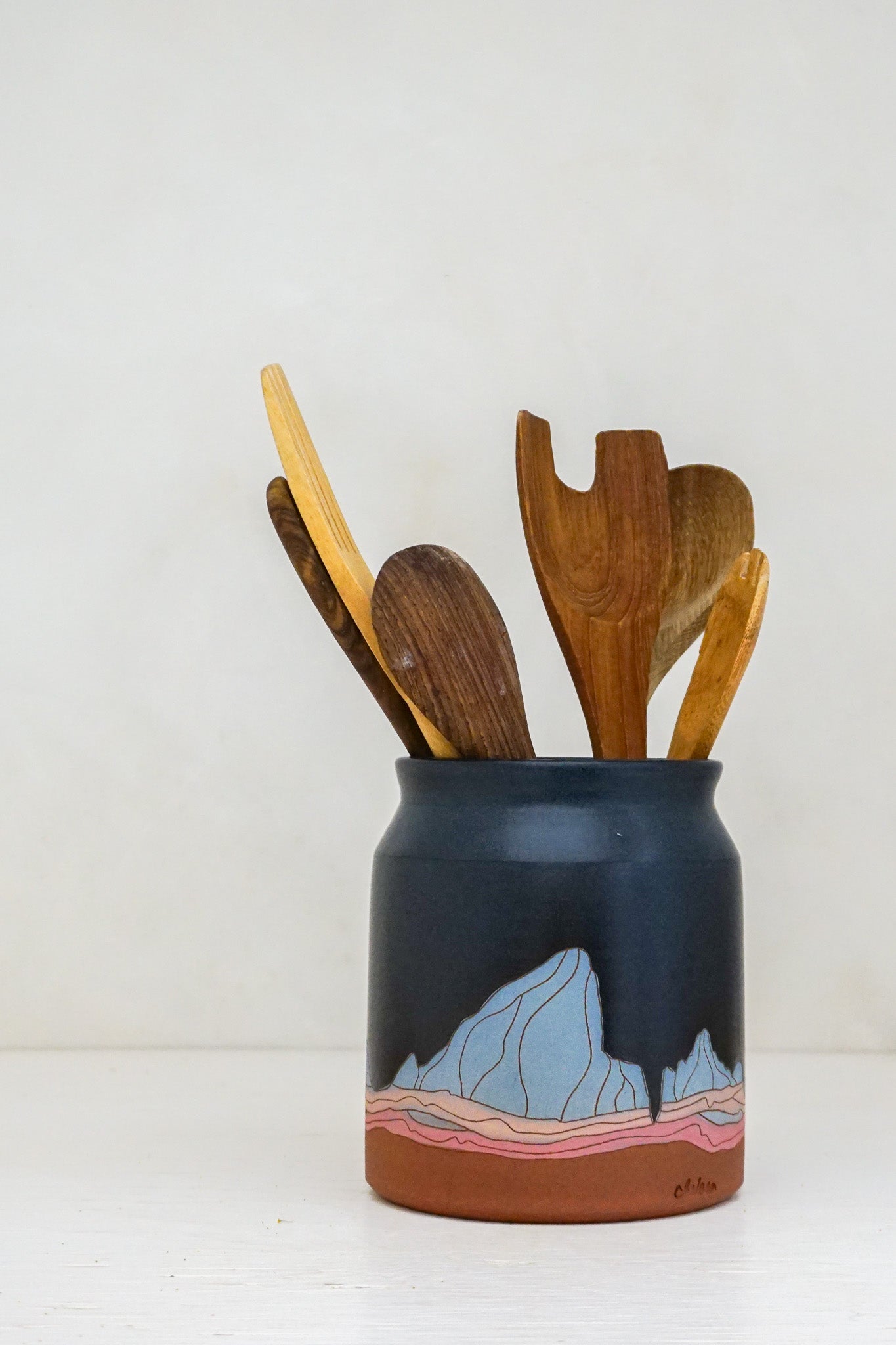E Teton Blue Utensil Holder in Darby*
