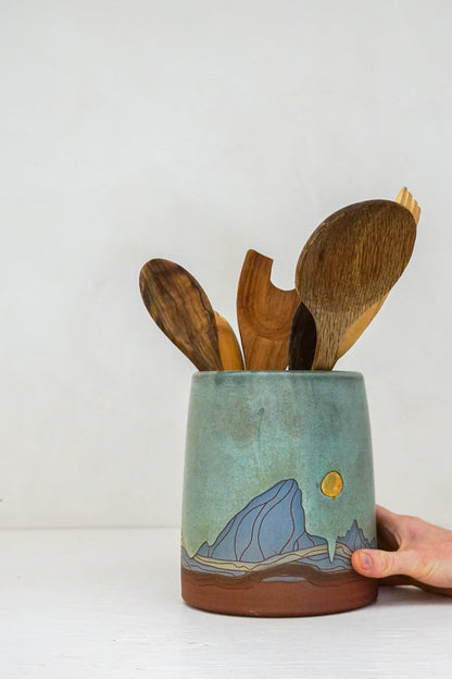 GOLD E Teton Blue Vase in Lake
