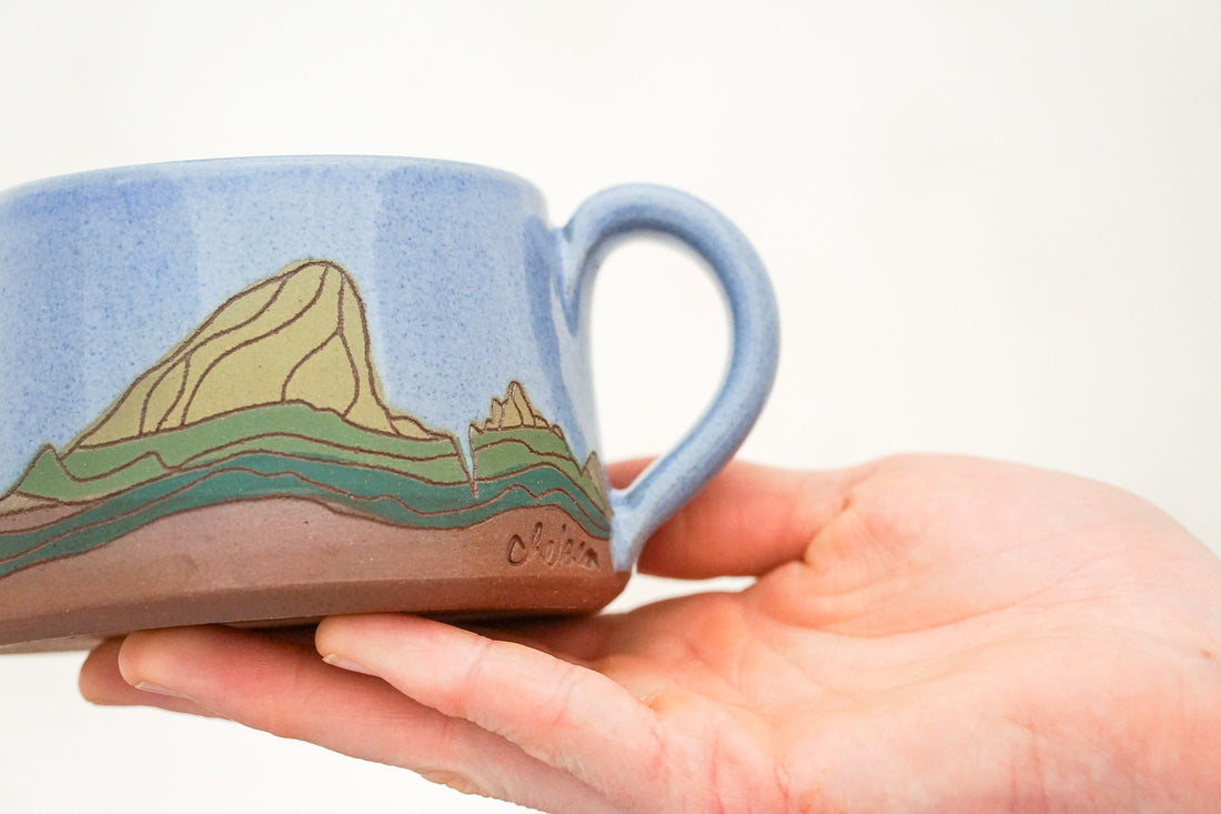 E Teton Green mtn mug shortie in Periwinkle