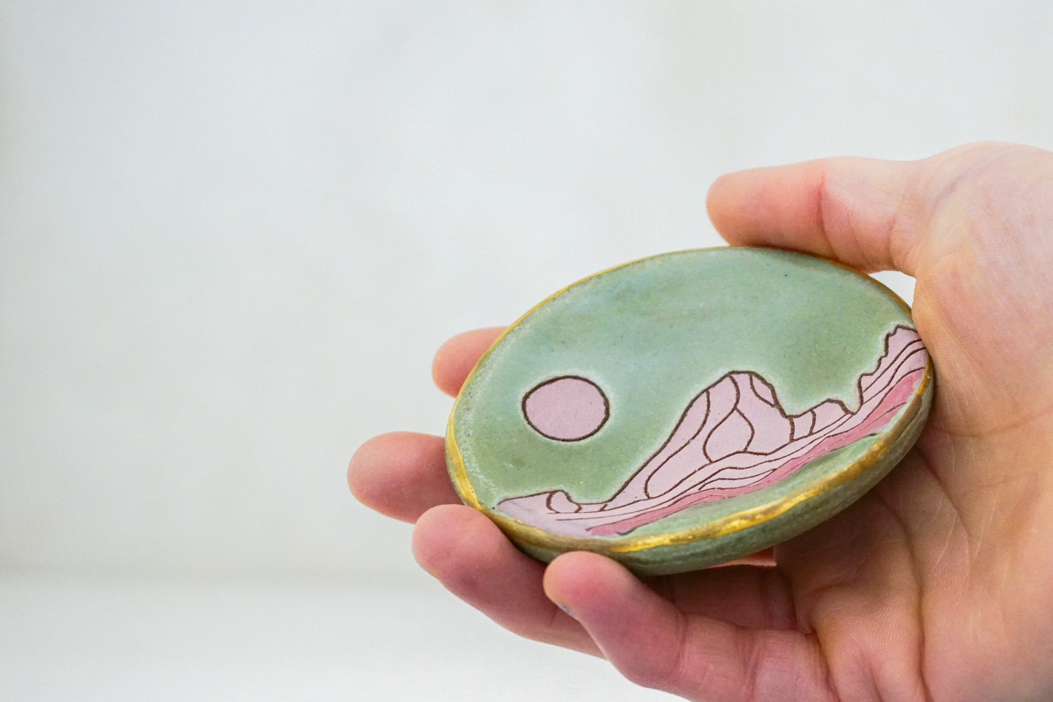 E Teton ring dish in Sage