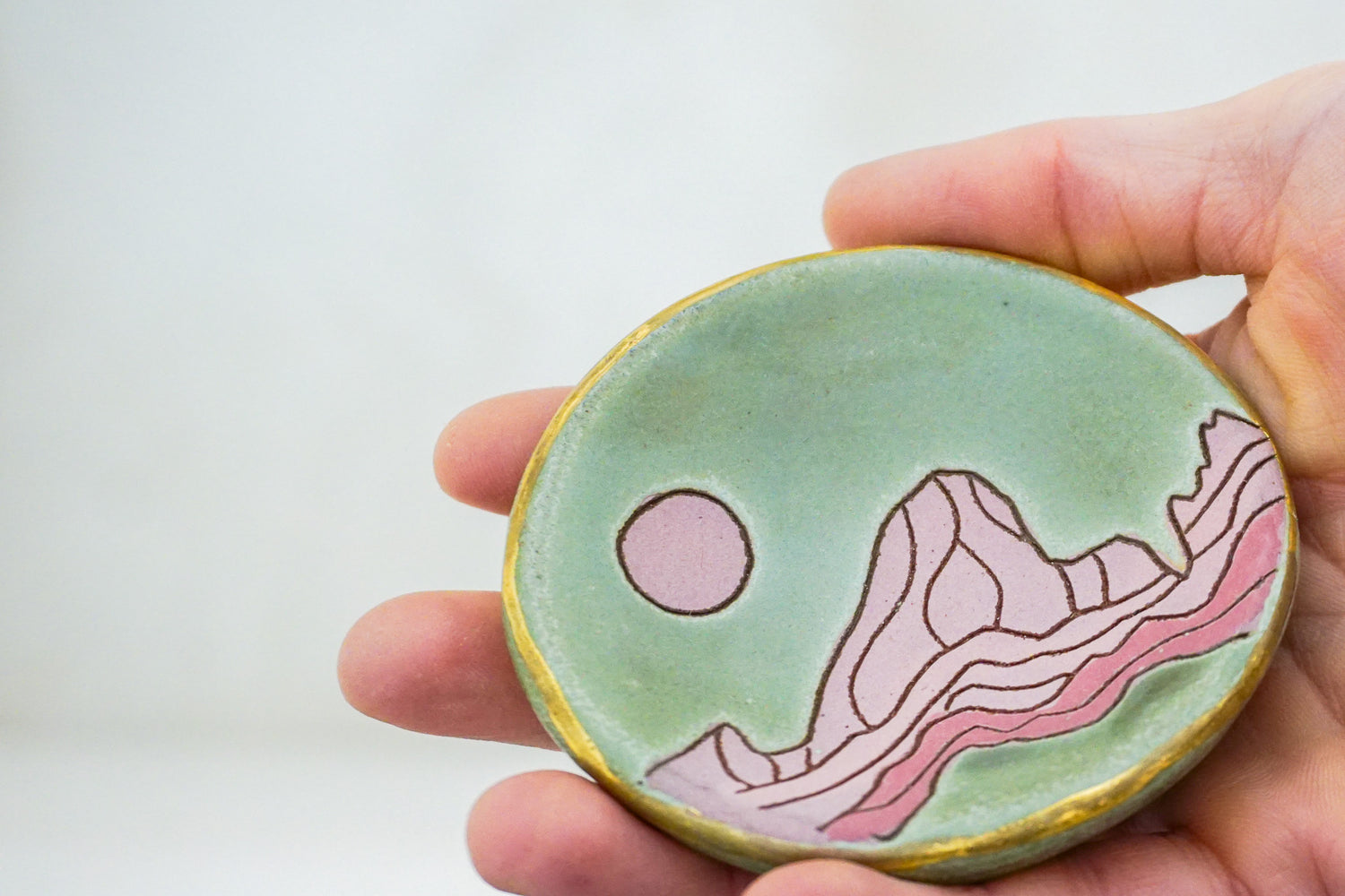 E Teton ring dish in Sage