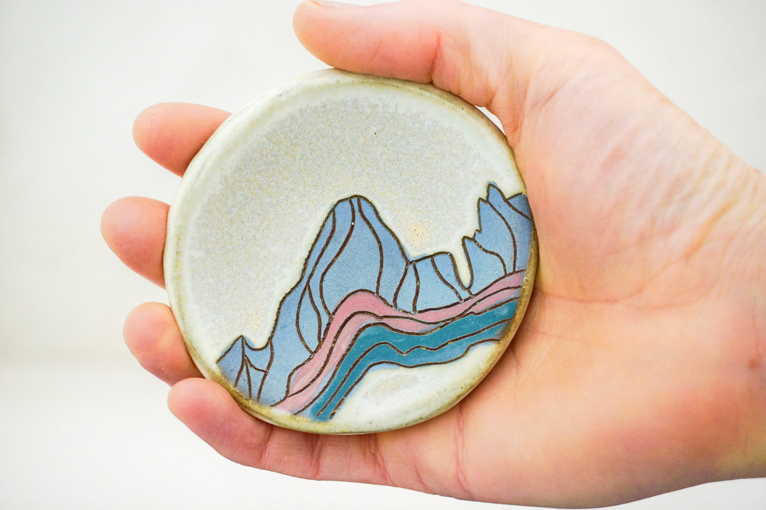 E Teton ring dish in Bone