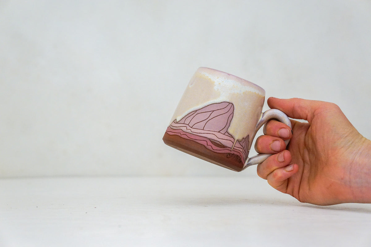 E Teton pink mug in Alpenglow*