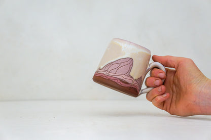 E Teton pink mug in Alpenglow*