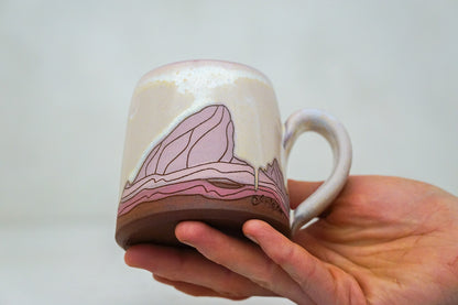E Teton pink mug in Alpenglow*