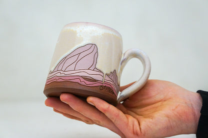 E Teton pink mug in Alpenglow*