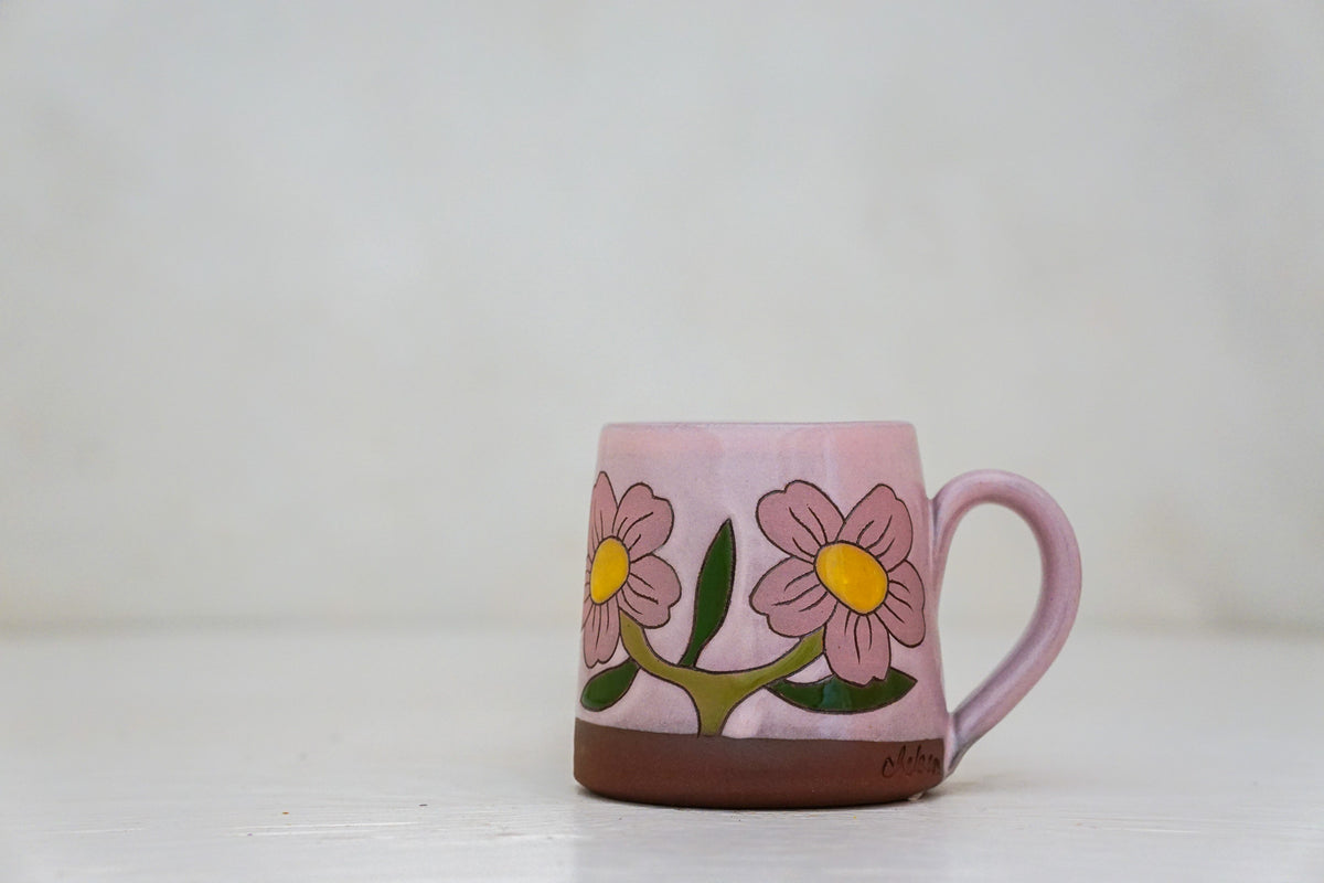 Flower BB mug in Pink