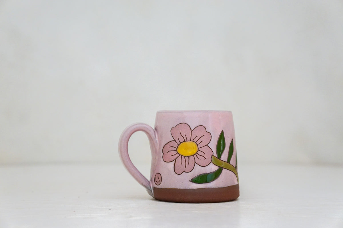 Flower BB mug in Pink