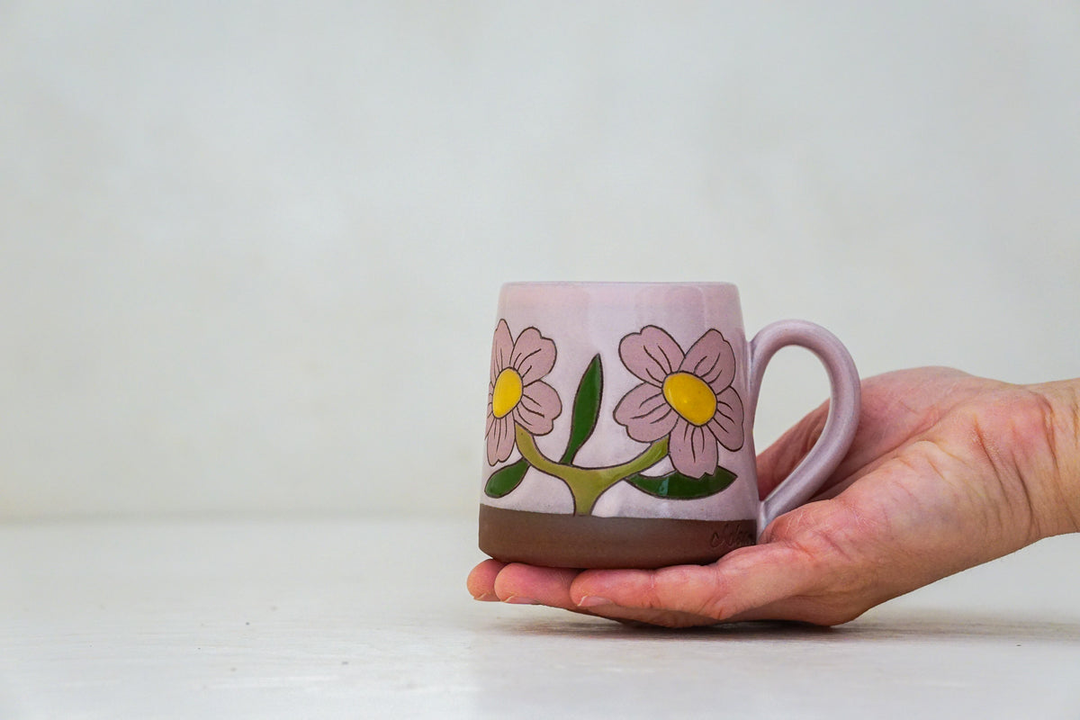 Flower BB mug in Pink