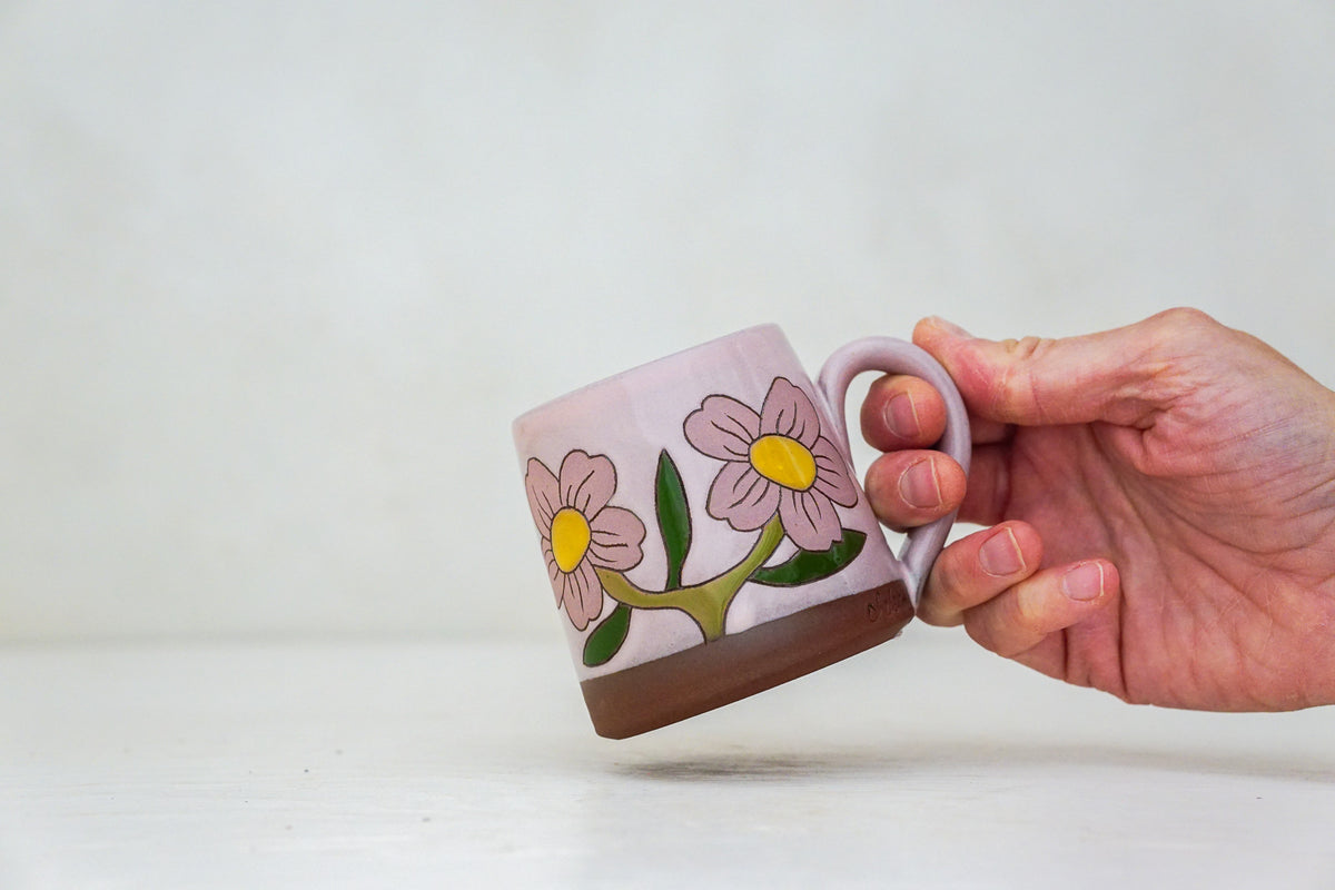 Flower BB mug in Pink