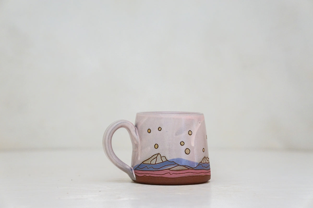 Mtn Crescent moon BB mug in Pink