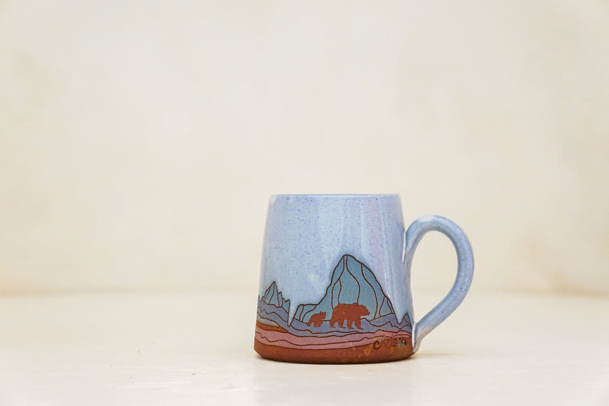 W Teton Bear BB mug in White