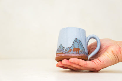 W Teton Bear BB mug in White