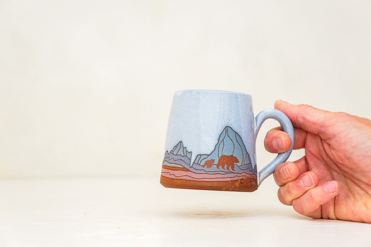 W Teton Bear BB mug in White
