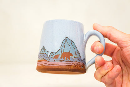 W Teton Bear BB mug in White