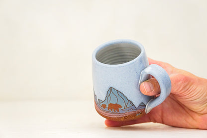 W Teton Bear BB mug in White