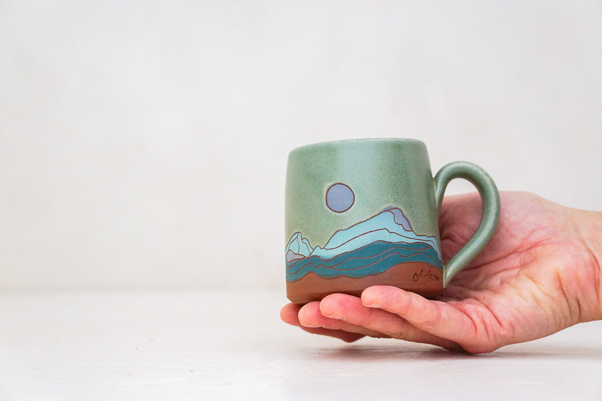 Mtn Moon BB mug in Sage