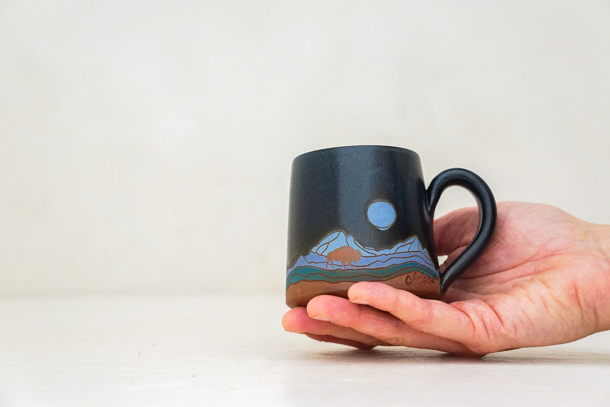 Mtn Moon Bison BB mug in Darby