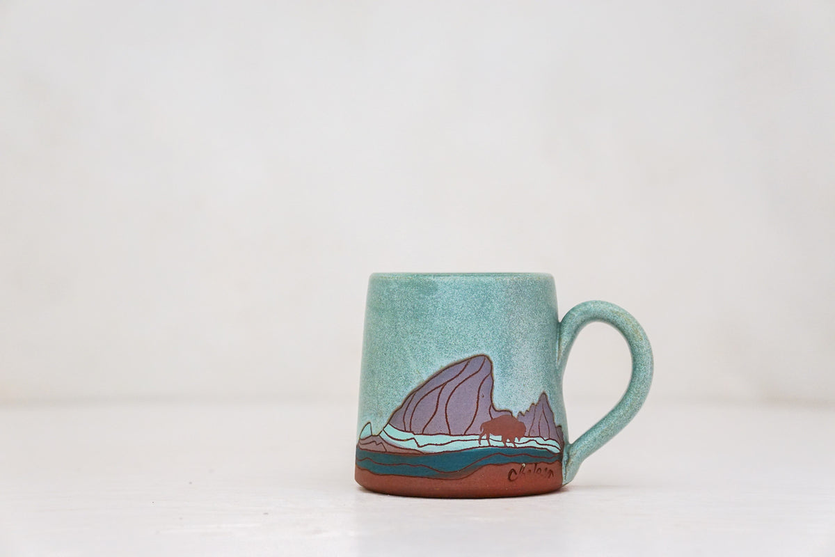 E Teton Bison BB mug in Lake