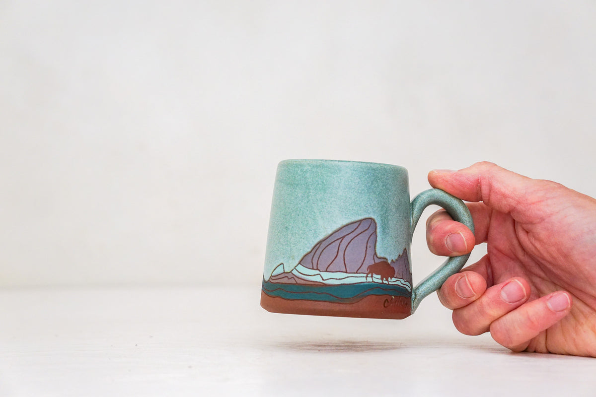 E Teton Bison BB mug in Lake