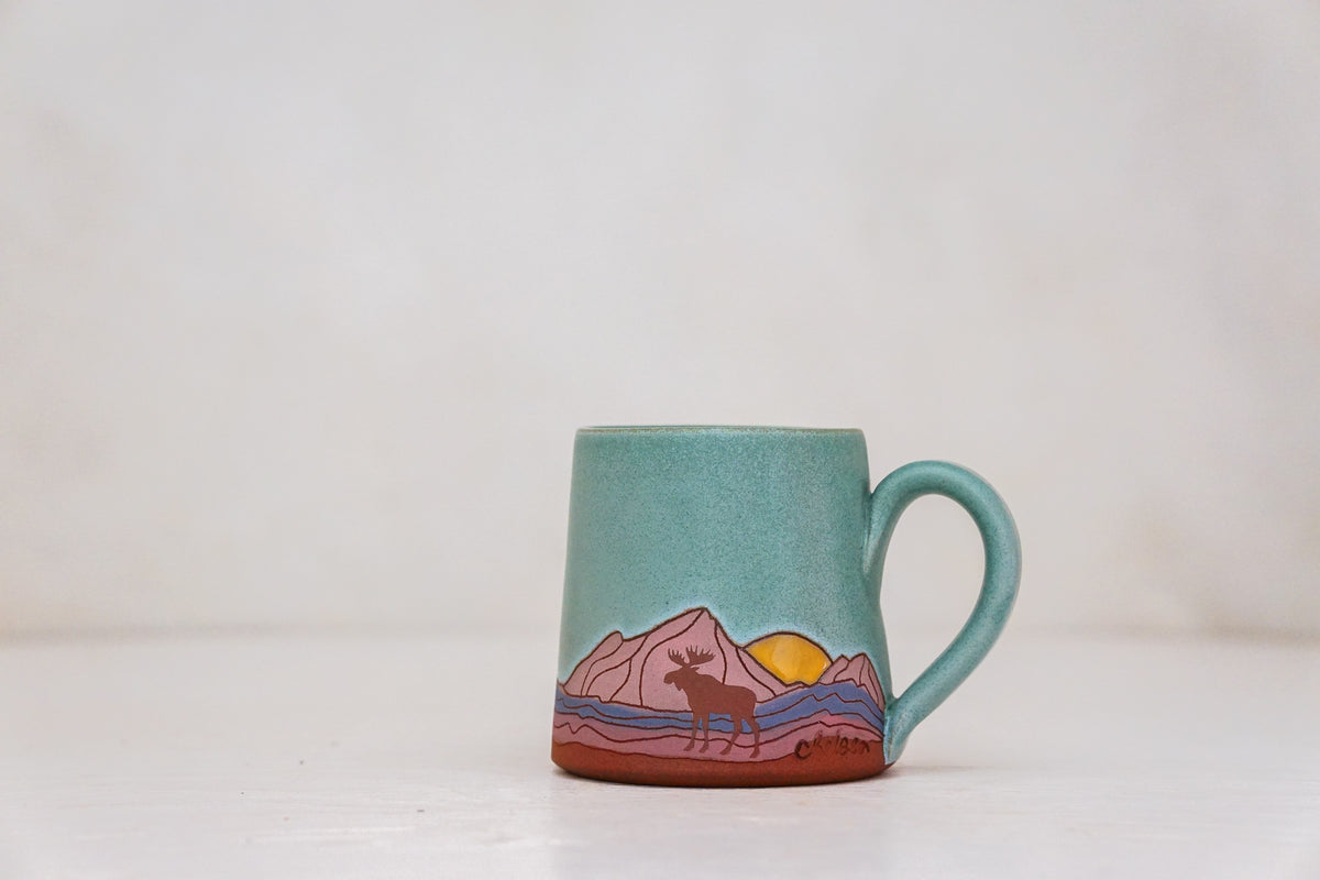 Mtn Moose BB mug in Lake