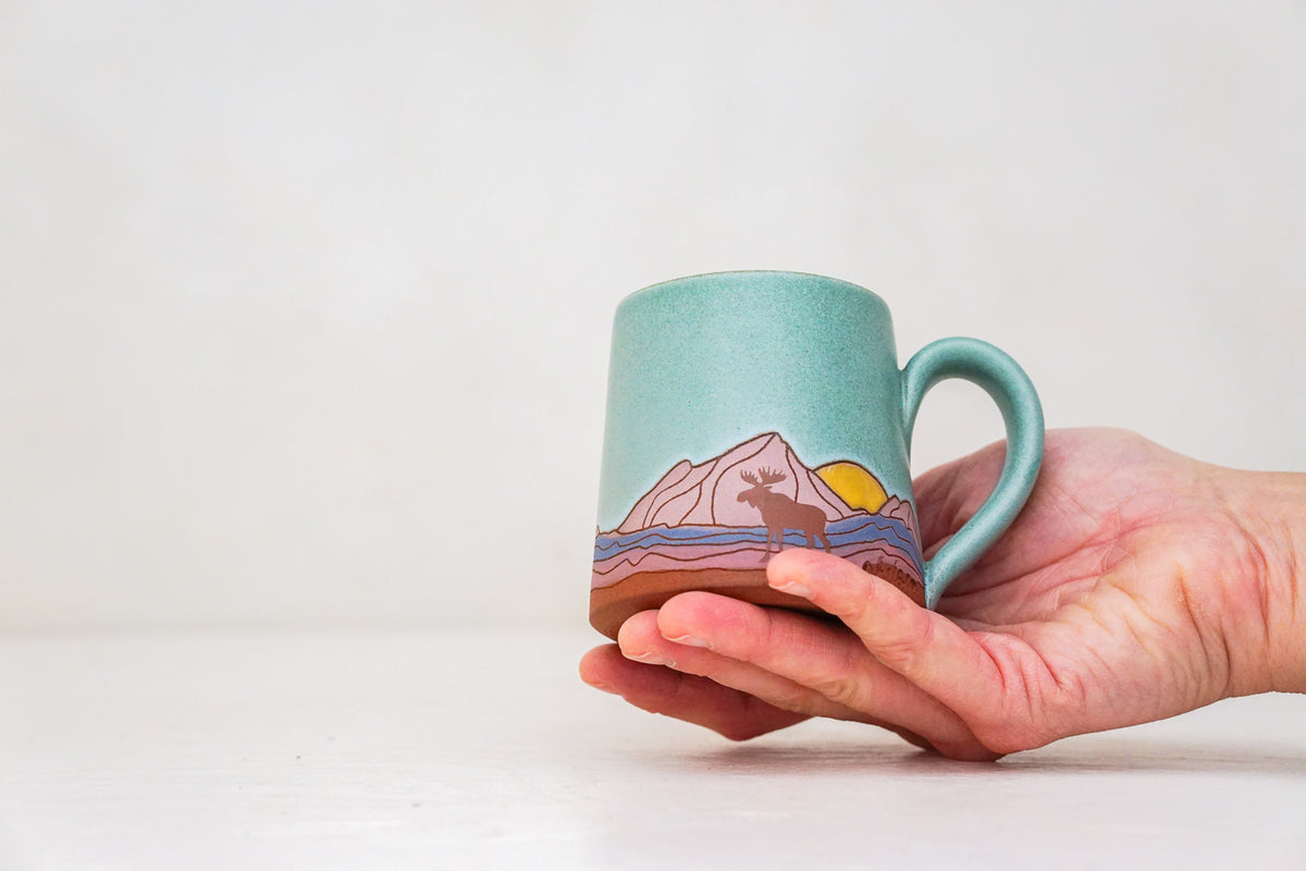 Mtn Moose BB mug in Lake