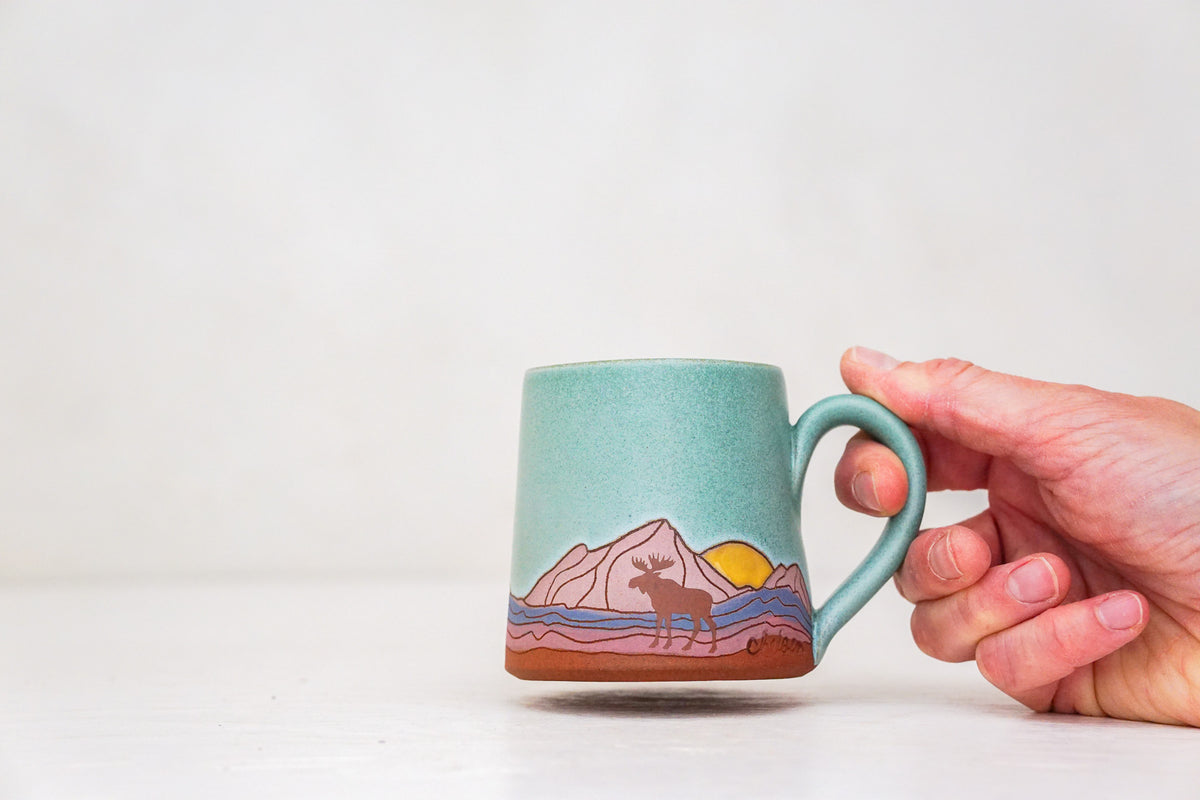 Mtn Moose BB mug in Lake