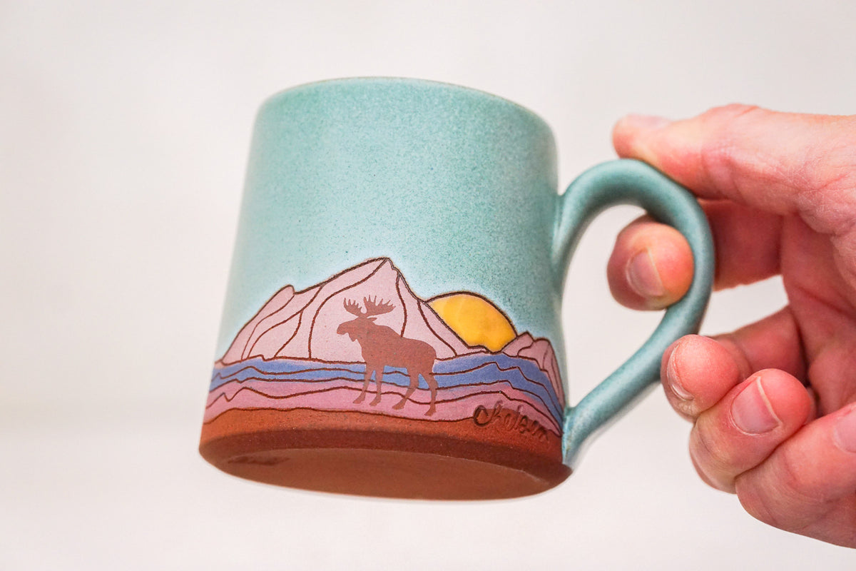 Mtn Moose BB mug in Lake