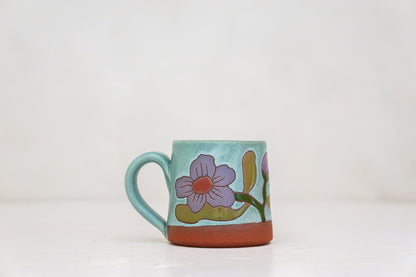 Flower BB mug in Lake