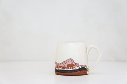 Mtn Bear BB mug in Bone