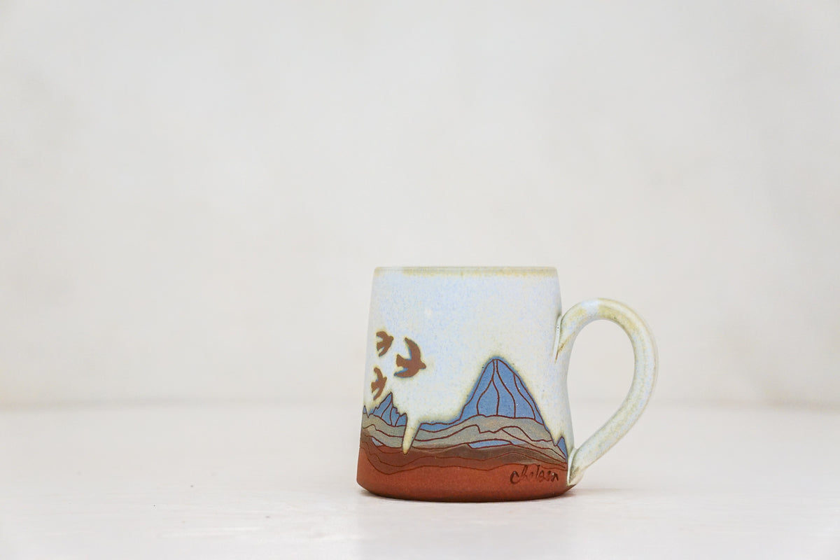 W Teton Birds BB mug in Bone