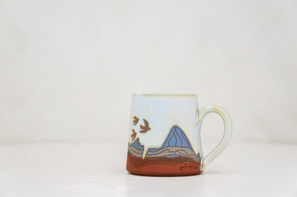 W Teton Birds BB mug in Bone