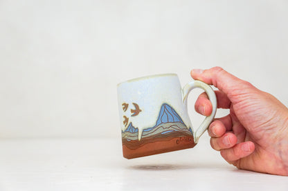 W Teton Birds BB mug in Bone