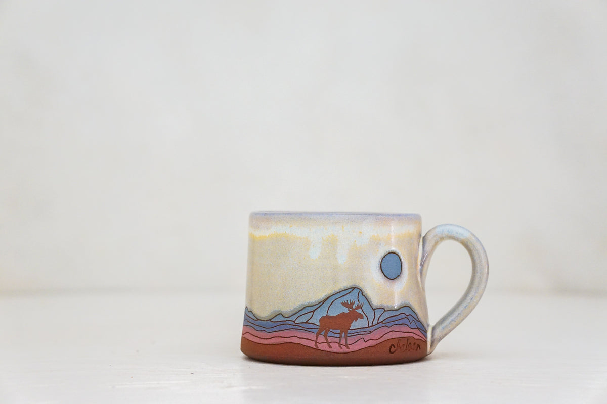 Mtn Moose mug shortie in Alpenglow*
