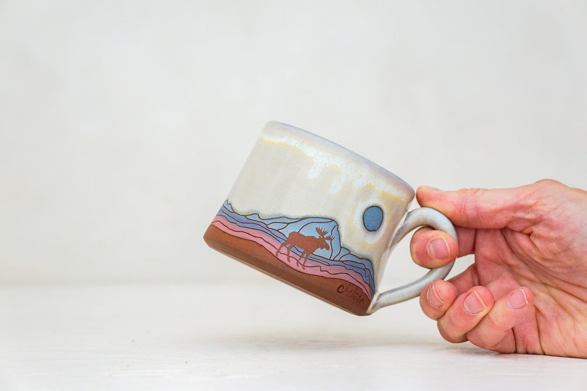 Mtn Moose mug shortie in Alpenglow*