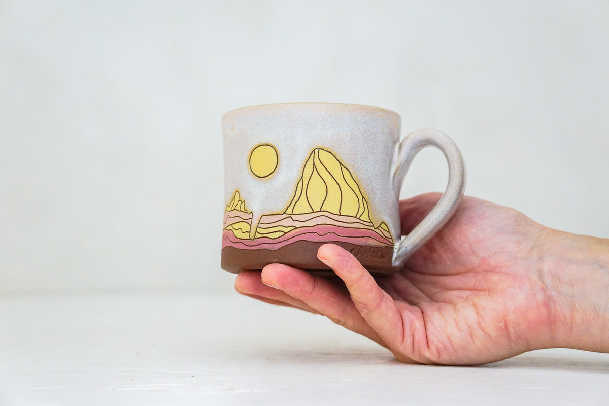 W Teton Moon mug shortie in Alpenglow