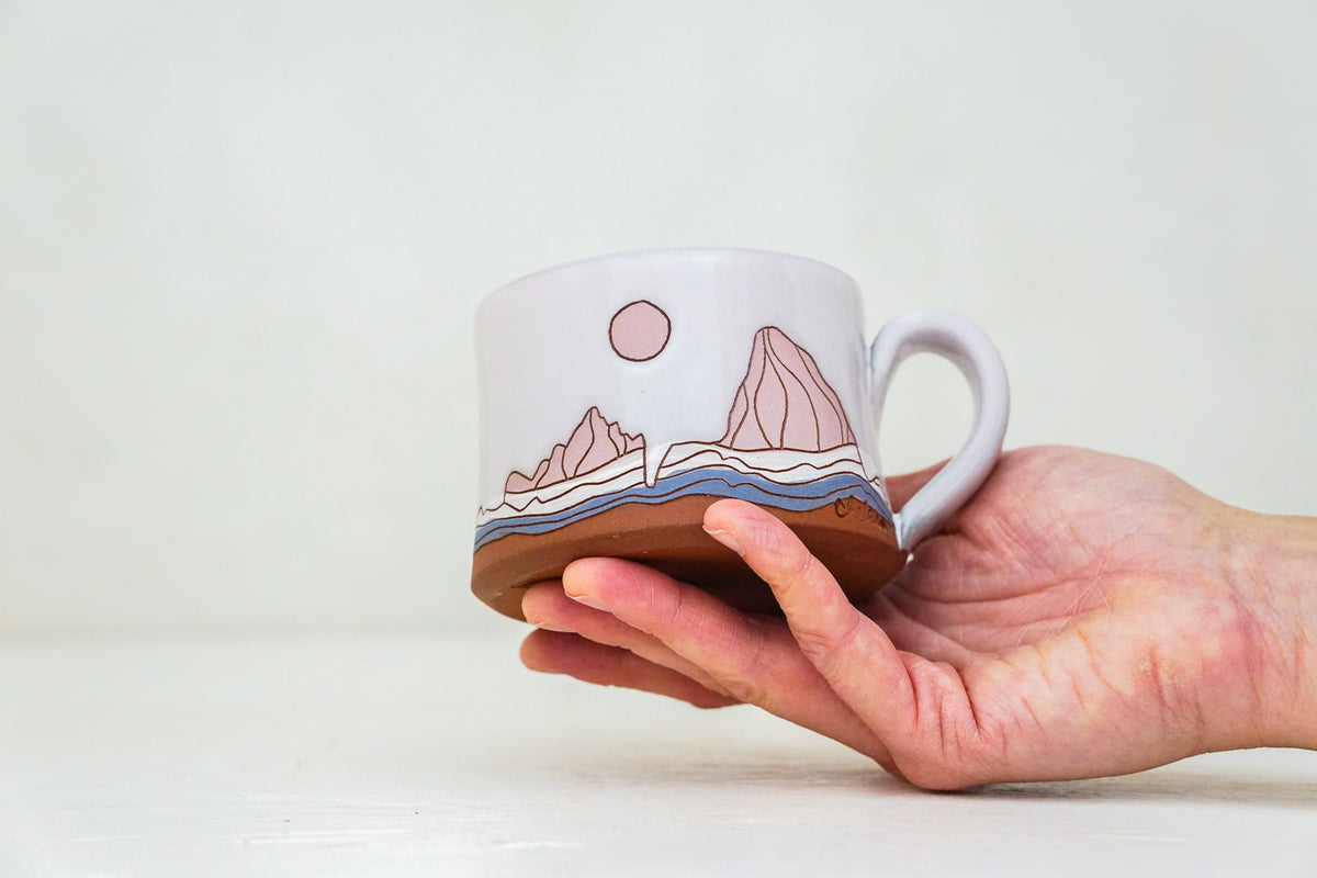 W Teton mug shortie in White