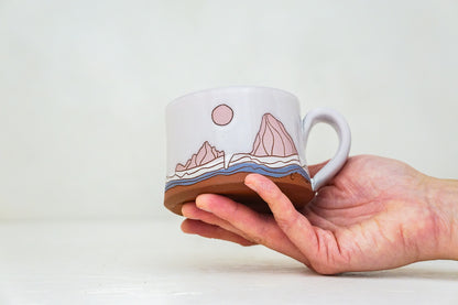 W Teton mug shortie in White