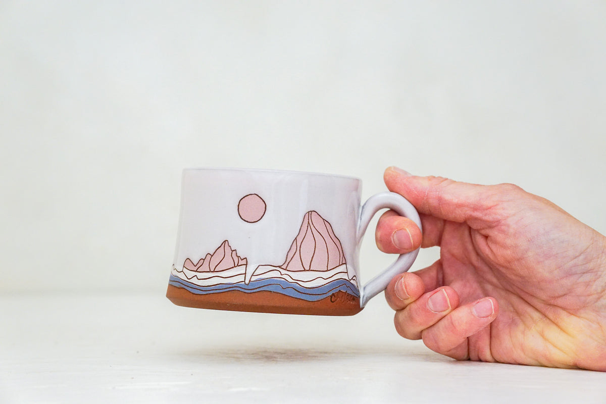 W Teton mug shortie in White